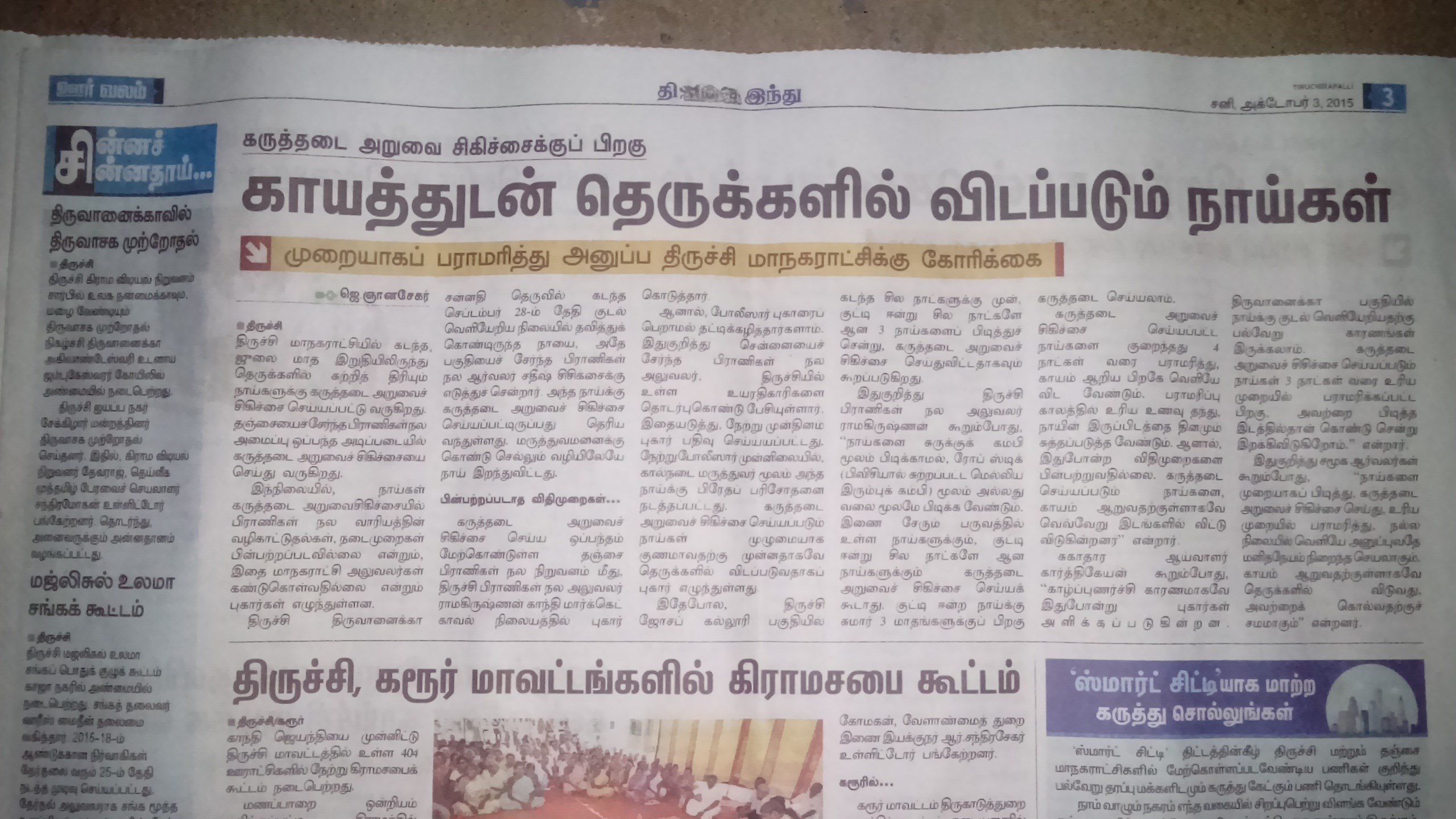 Trichy City ABC Issues
