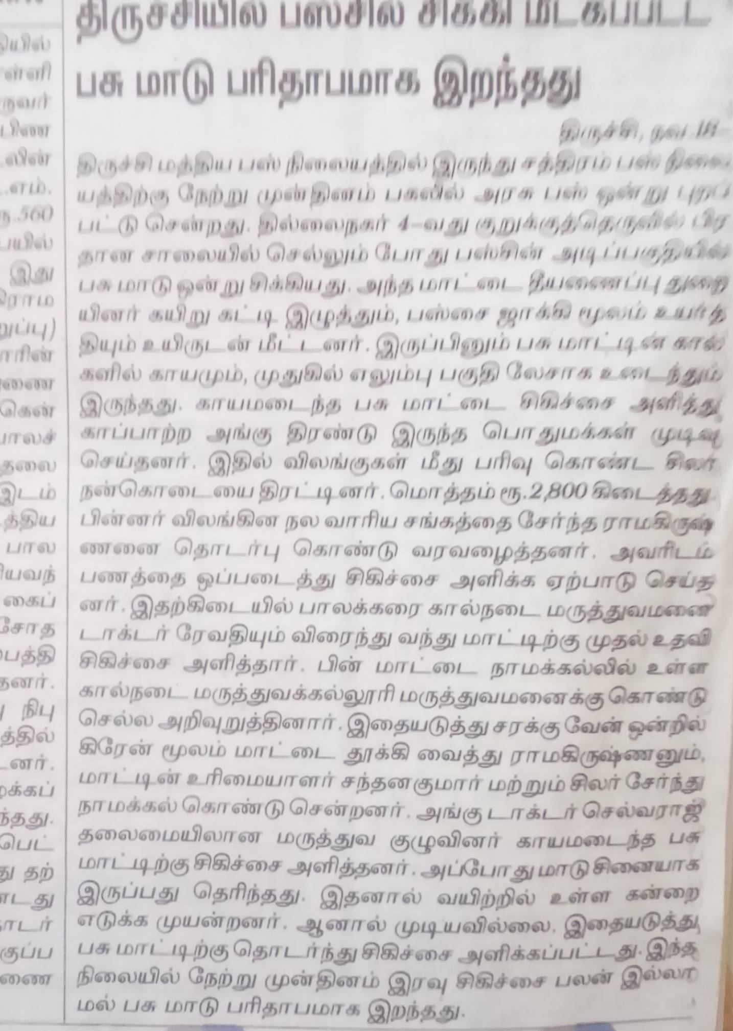 Trichy City ABC Issues
